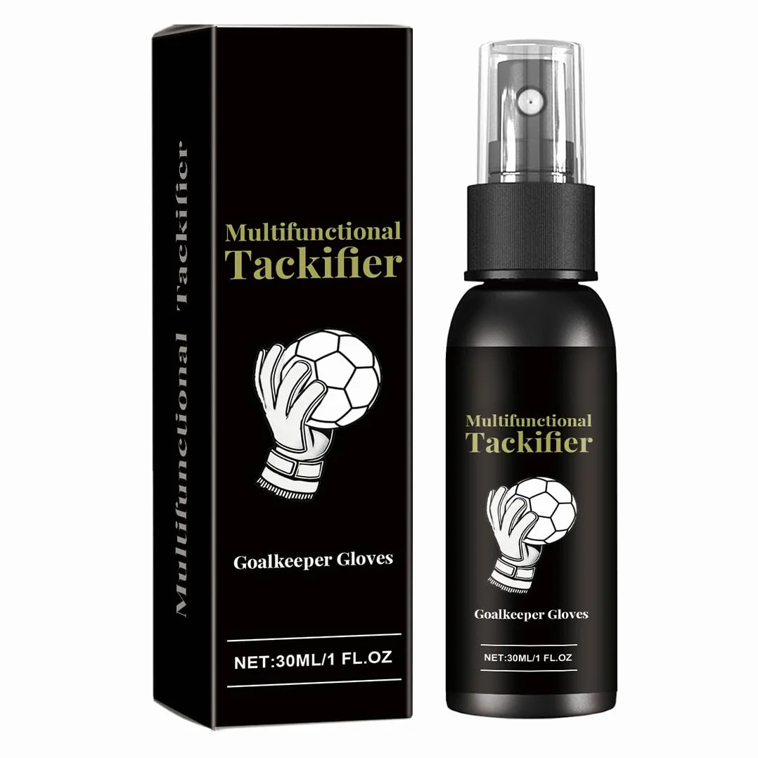 Spray Guanti Portiere Calcio, Grip Spray Antiscivolo per Portieri, Migliora Presa, 30Ml, 1 Pezzo