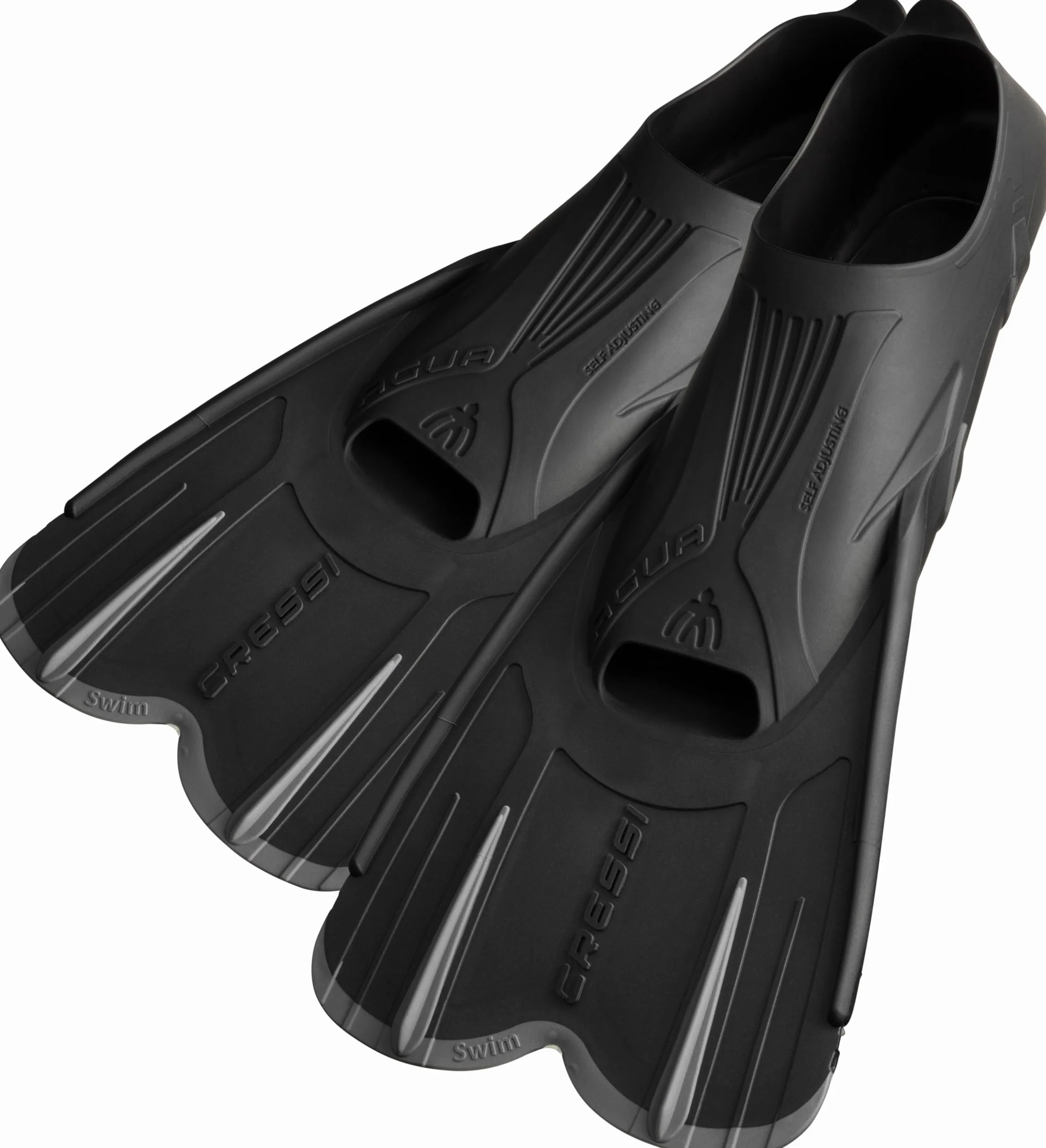 CRESSI Agua Short Pinne Corte a Scarpetta Autoregolante, Leggere per Nuoto e Allenamento, Lama Reattiva in Tecnopolimero, Comfort Elevato per Piscina, Mare, Snorkeling e Viaggi