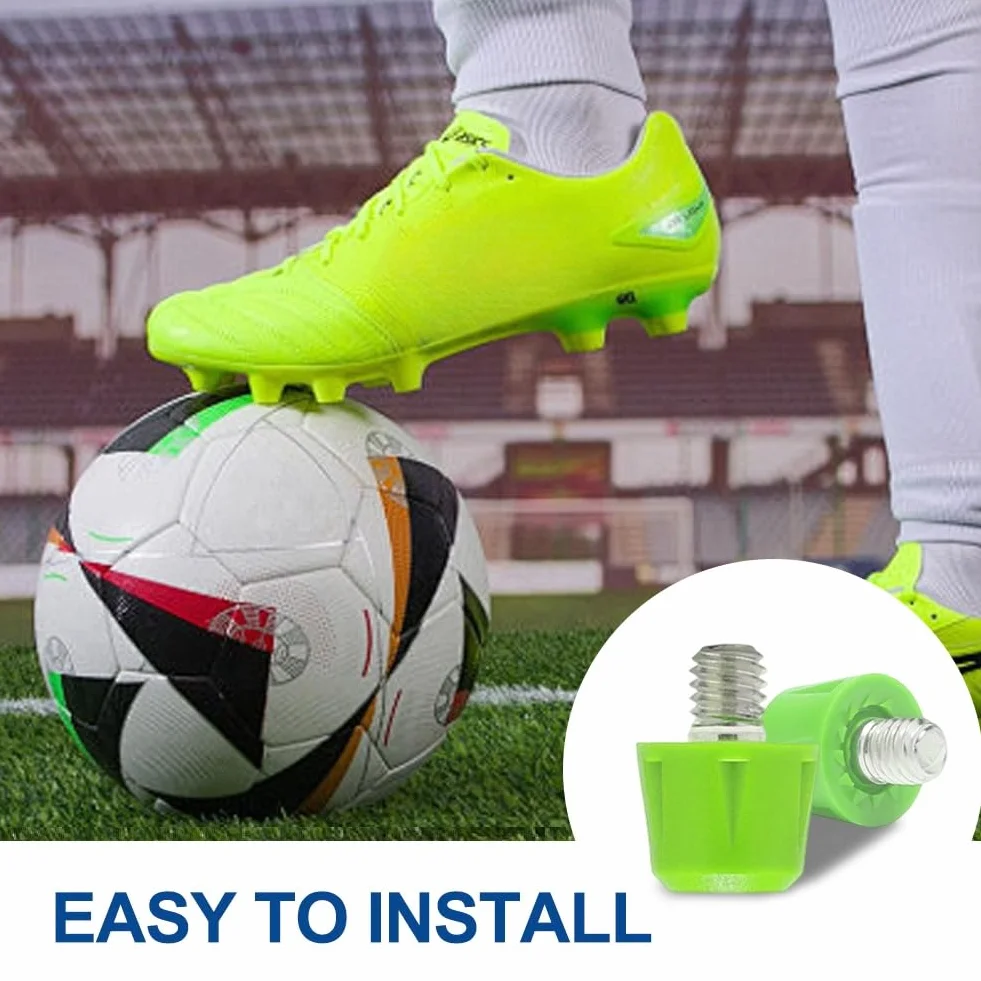 Tacchetti a vite M5 (5 mm) universali in nylon e metallo antiscivolo per scarpe da calcio