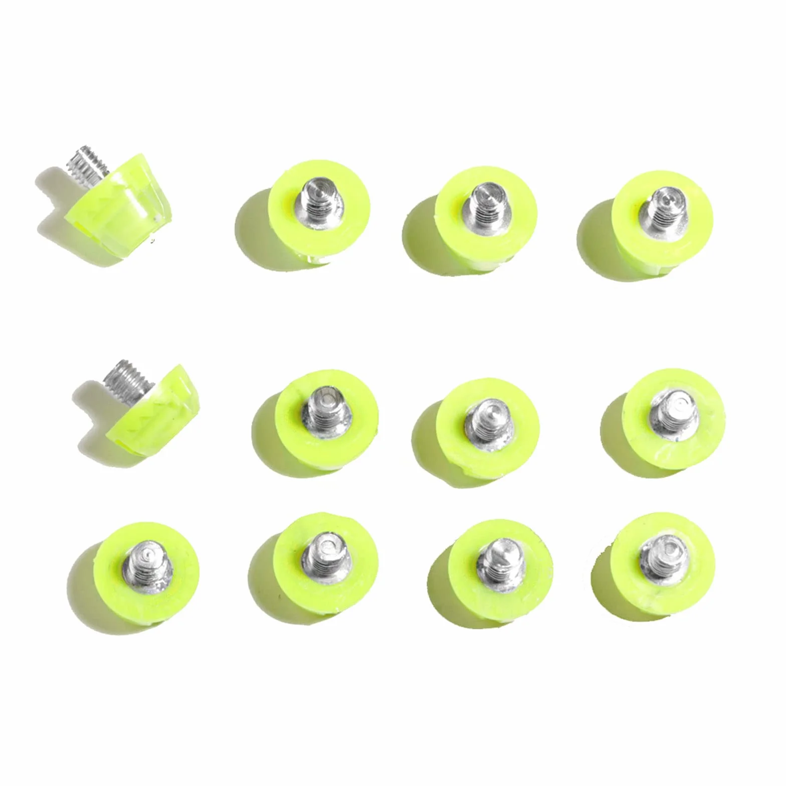 Tacchetti di Gomma TPU di Ricambio per Scarpe da Calcio Giallo Fluorescente -12