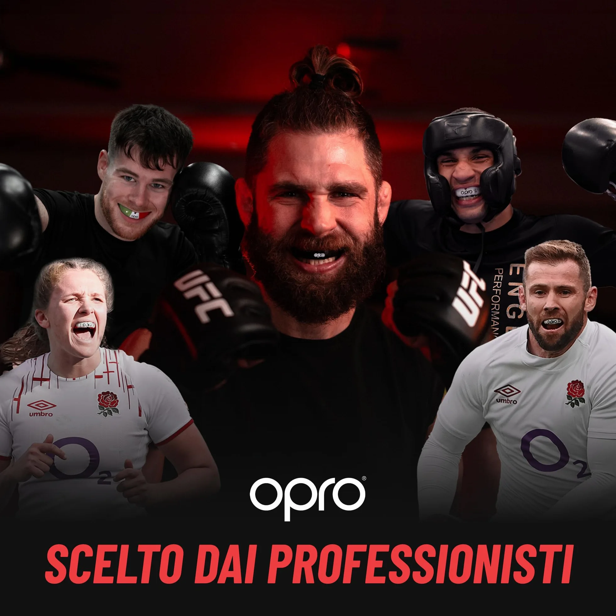 Paradenti per Apparecchi Ortodontici Instant Custom-Fit per Boxe, MMA, Rugby, Hockey - Automodellante - Protezione Dentale Adulti 10+