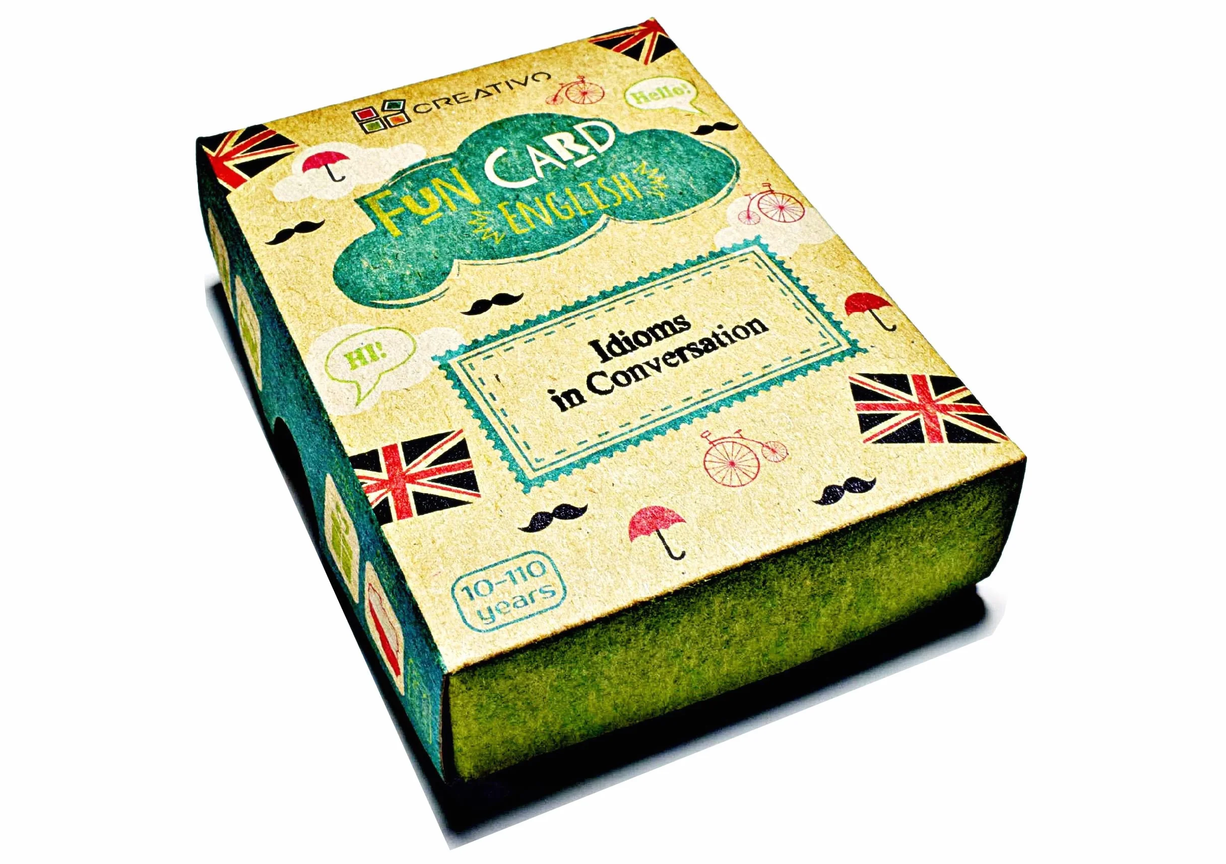 Fun Card English 100 IDIOMS in Conversation (Grammar and Vocabulary Flashcards + Exciting Game)