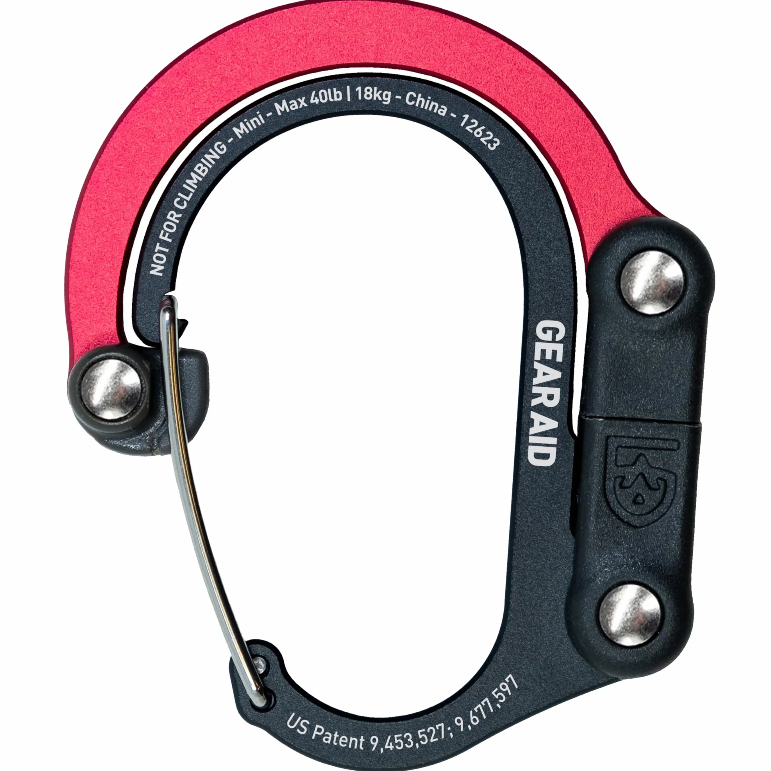 GEAR AID HEROCLIP Mini Moschettone e Gancio per Appendere Borse