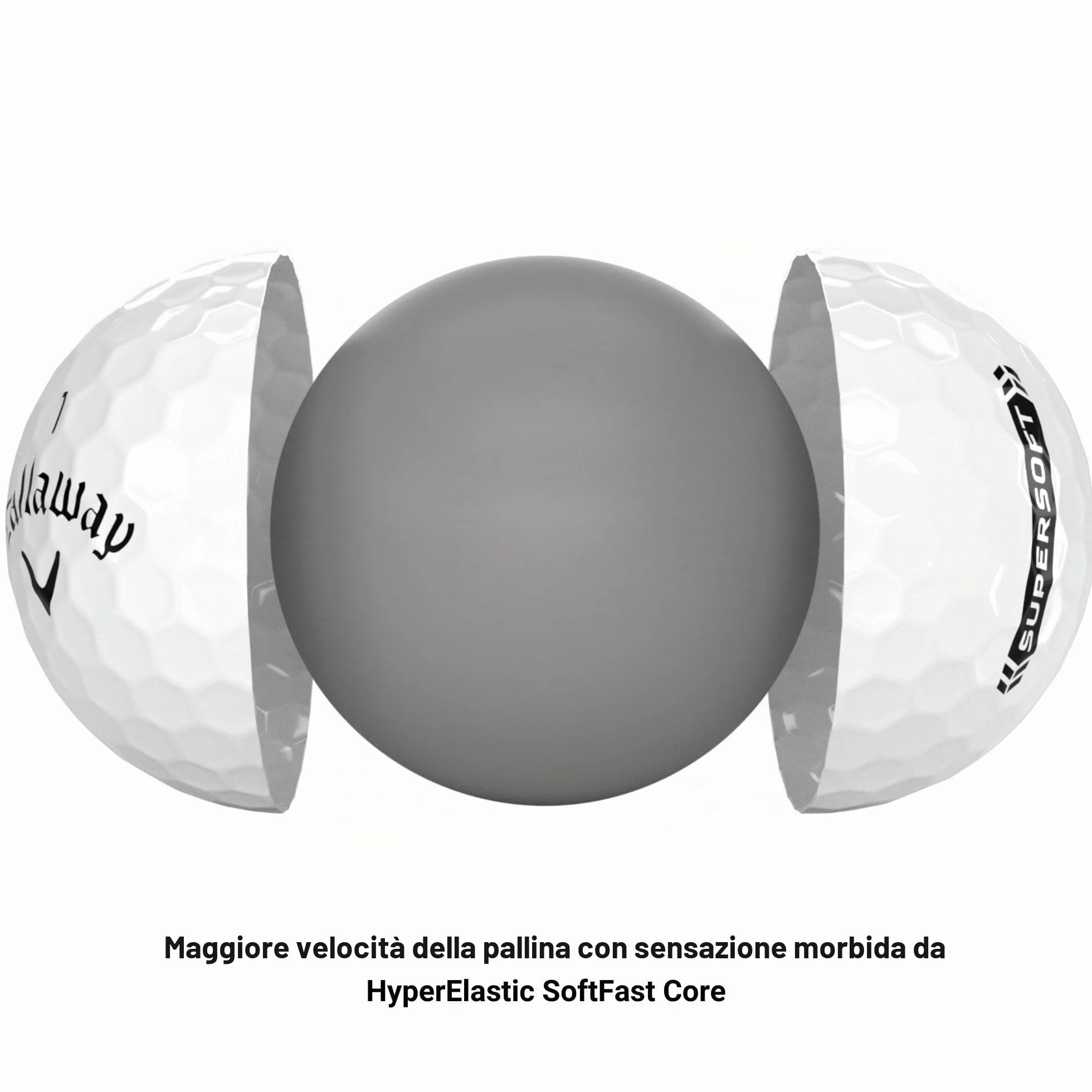 Callaway Supersoft Pallina da Golf Unisex Adulto