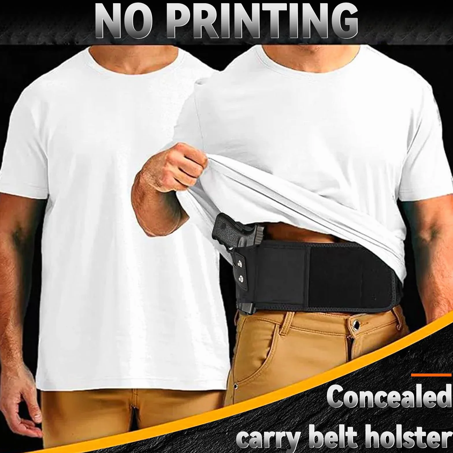 Fondina per Pistola Tattica Nascosta in Vita Regolabile Multifunzione per Glock 19 17 Ruger LCP S&W M&P Shield