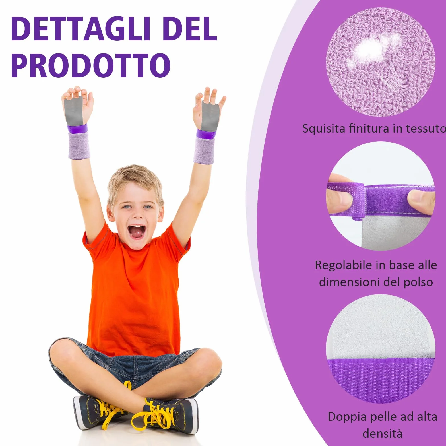 Scettar Set di Polsini da Ginnastica, 2 Paia Manopole Paracalli per Ginnastica Artistica, Falcon Grip Pad per Cross Training
