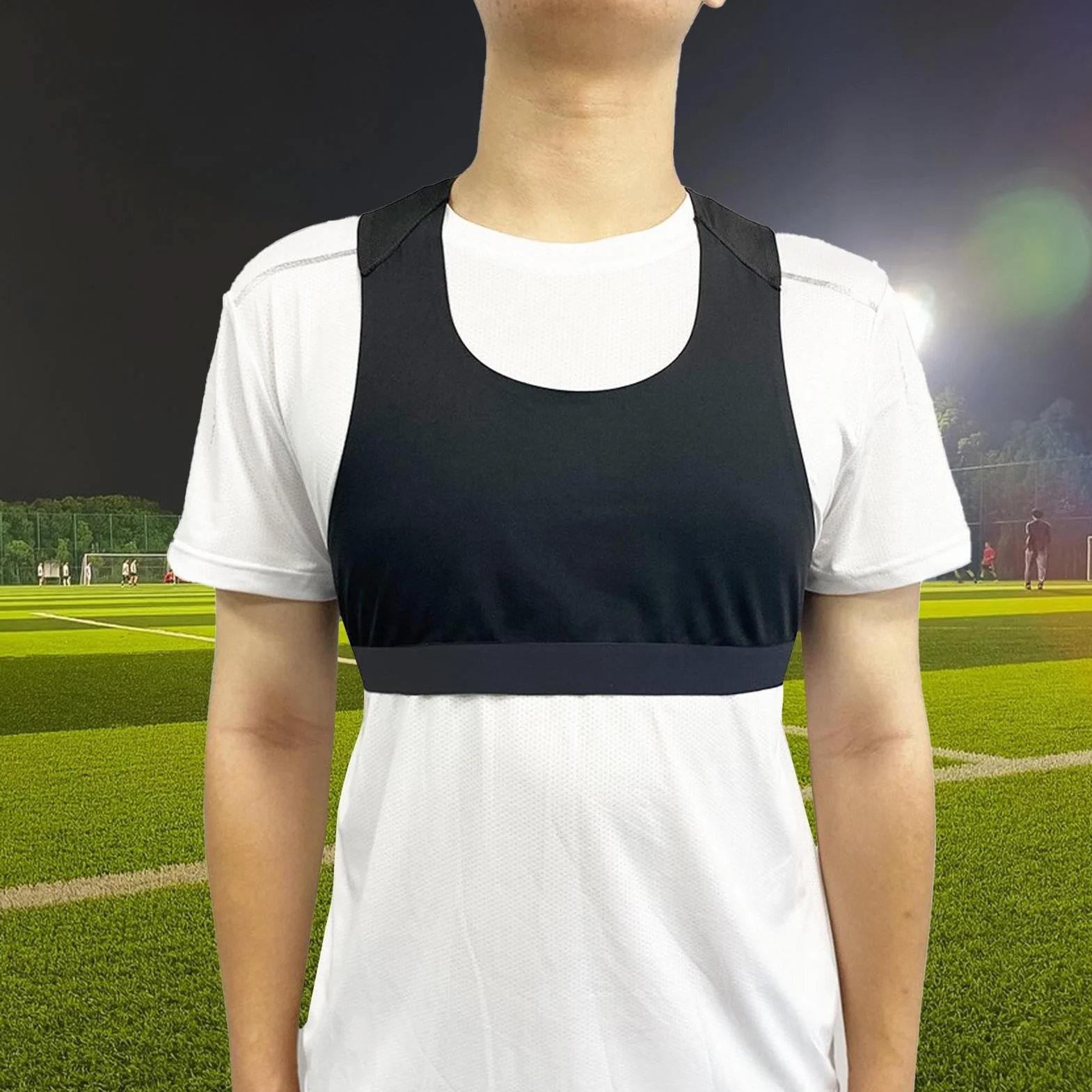 Gilet da calcio con GPS tracker sportivo traspirante uomo donna
