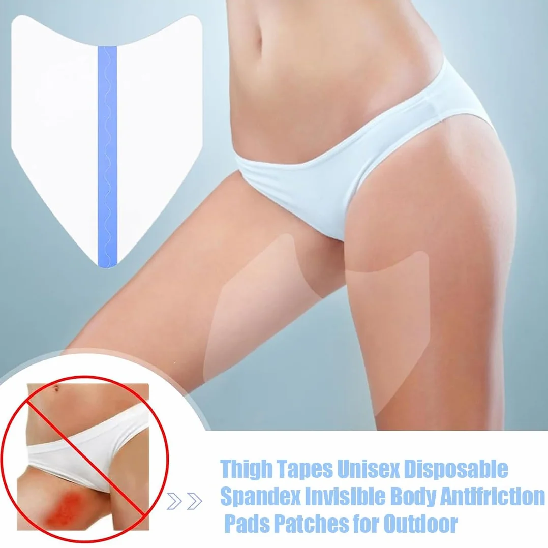 Patch Anti-Sfregamento Per Cosce, 6 Pezzi, Imbottitura Invisibile, Cuscinetti A Forma Di V, Protezione Cosce Donna