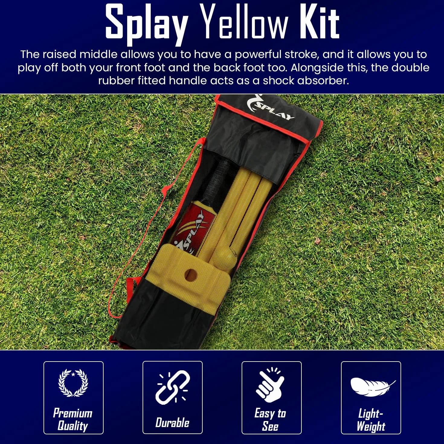 Protezione per Braccio da Cricket da Uomo Splay Tecnologia Esagonale per Avambraccio Battitore e Gomito