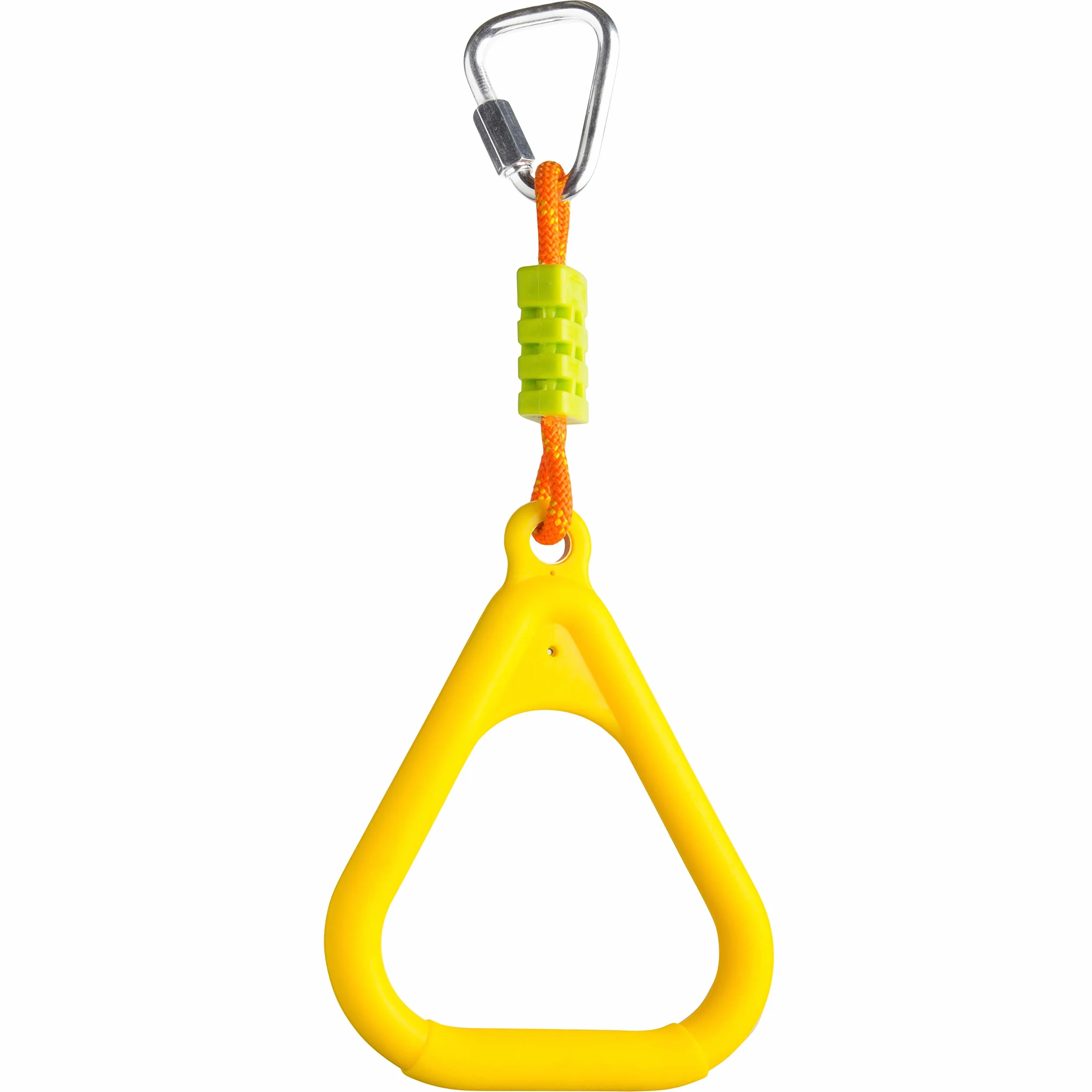 Cateam Ninja slackline Accessori Anelli per ginnastica triangolare Set di 2 con moschettoni