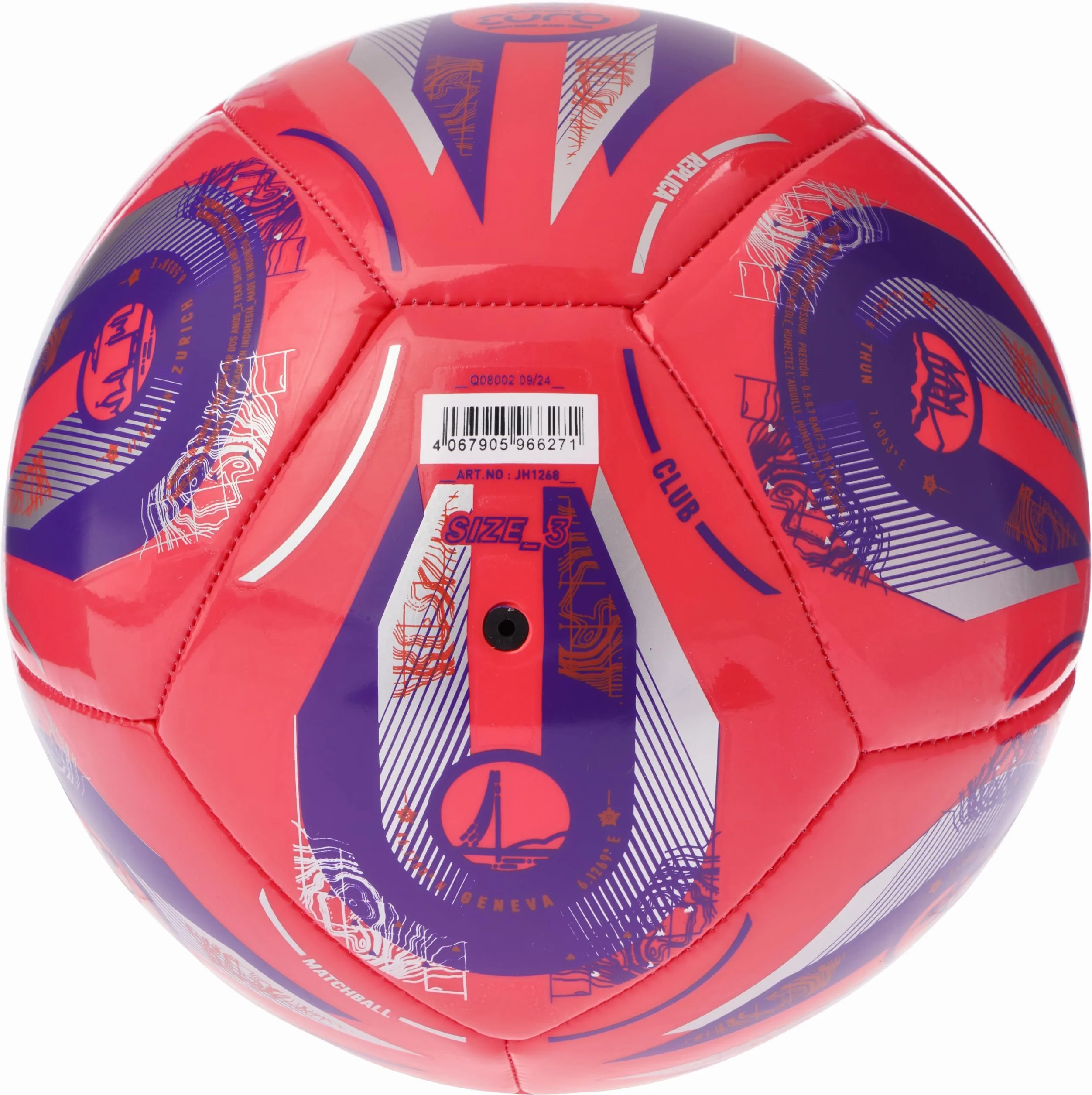 Adidas Sfera Laminata Piłka Nożna Euro 2025 Club Unisex Adulto