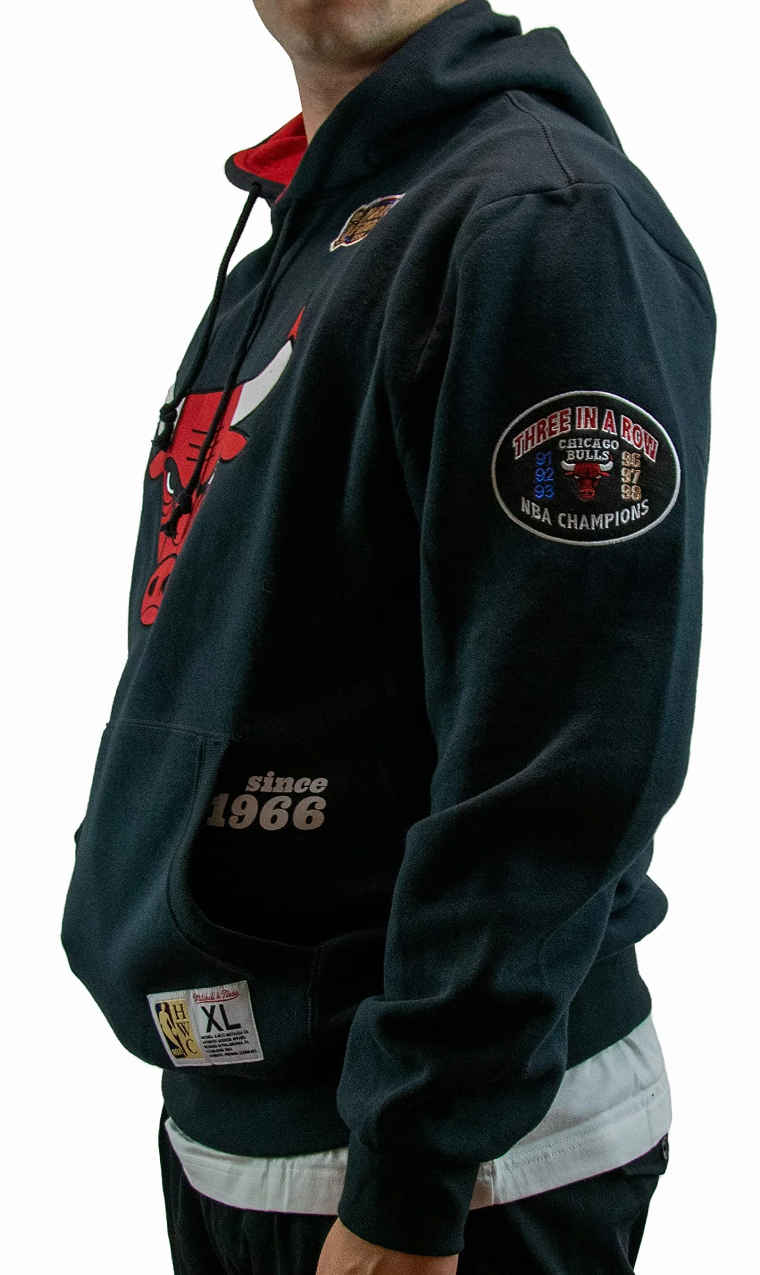 Mitchell & Ness Felpa con Cappuccio NCAA Team Origins University del North Carolina per Unisex