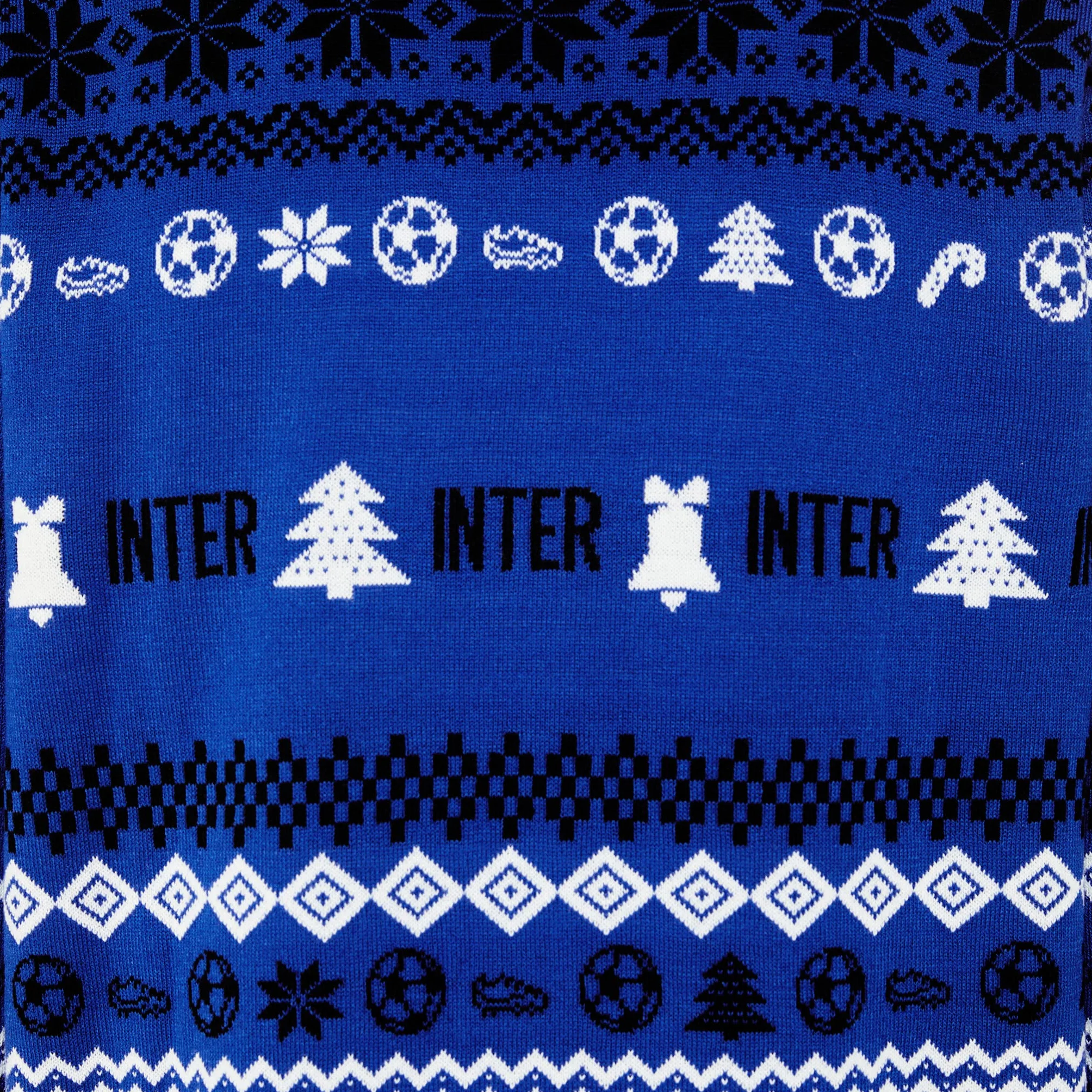 Inter Maglione Natalizio, Maglione Unisex - Adulto, Nerazzurro, XL