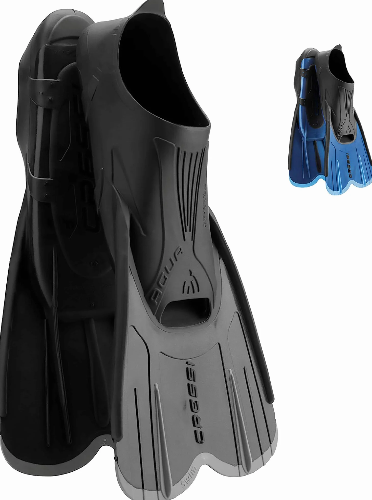 CRESSI Agua Short Pinne Corte a Scarpetta Autoregolante, Leggere per Nuoto e Allenamento, Lama Reattiva in Tecnopolimero, Comfort Elevato per Piscina, Mare, Snorkeling e Viaggi