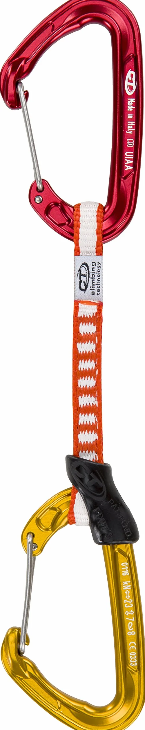 Climbing Technology 2E692FOC0SCTXXP Fly-Weight Evo Set DY Rinvio, Confezione da 6 Pezzi, Rosso/Oro
