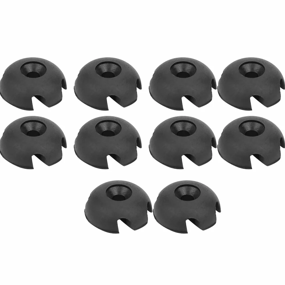 MAGT Deck Line Guide Guida Linea di Coperta 10 Pezzi Plastica 3 cm per Kayak Nero