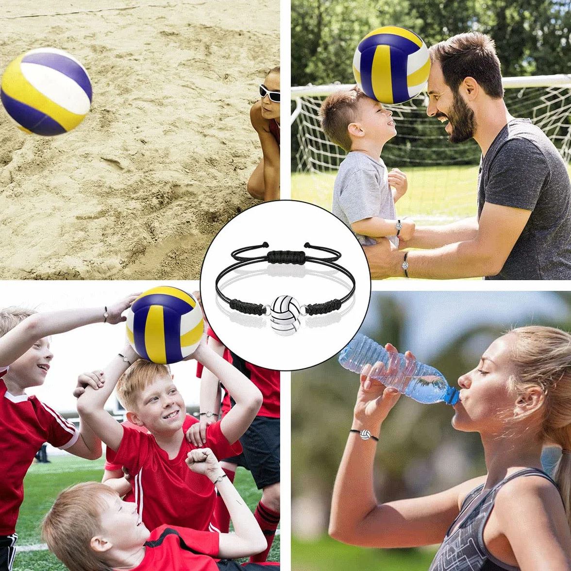 Braccialetto Pallavolo Sportivo Regolabile con Corda Intrecciata 20 pz
