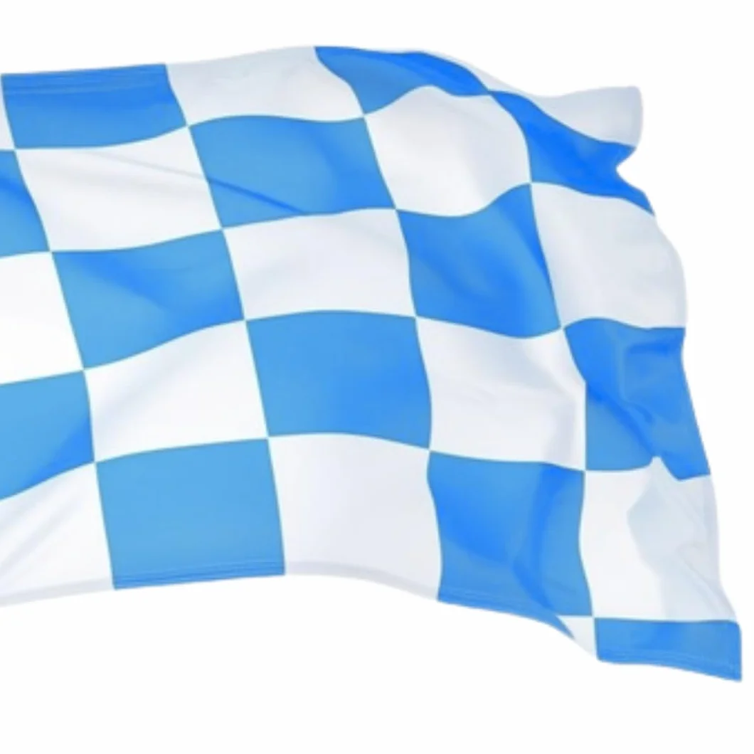 NARAMAKI Napoli Bandiera a Scacchi Bianco e Azzurri 90x150cm con Passante per Asta - Bandiera Italiana - Tifosi - Calcio (Bandiera Scacchi)