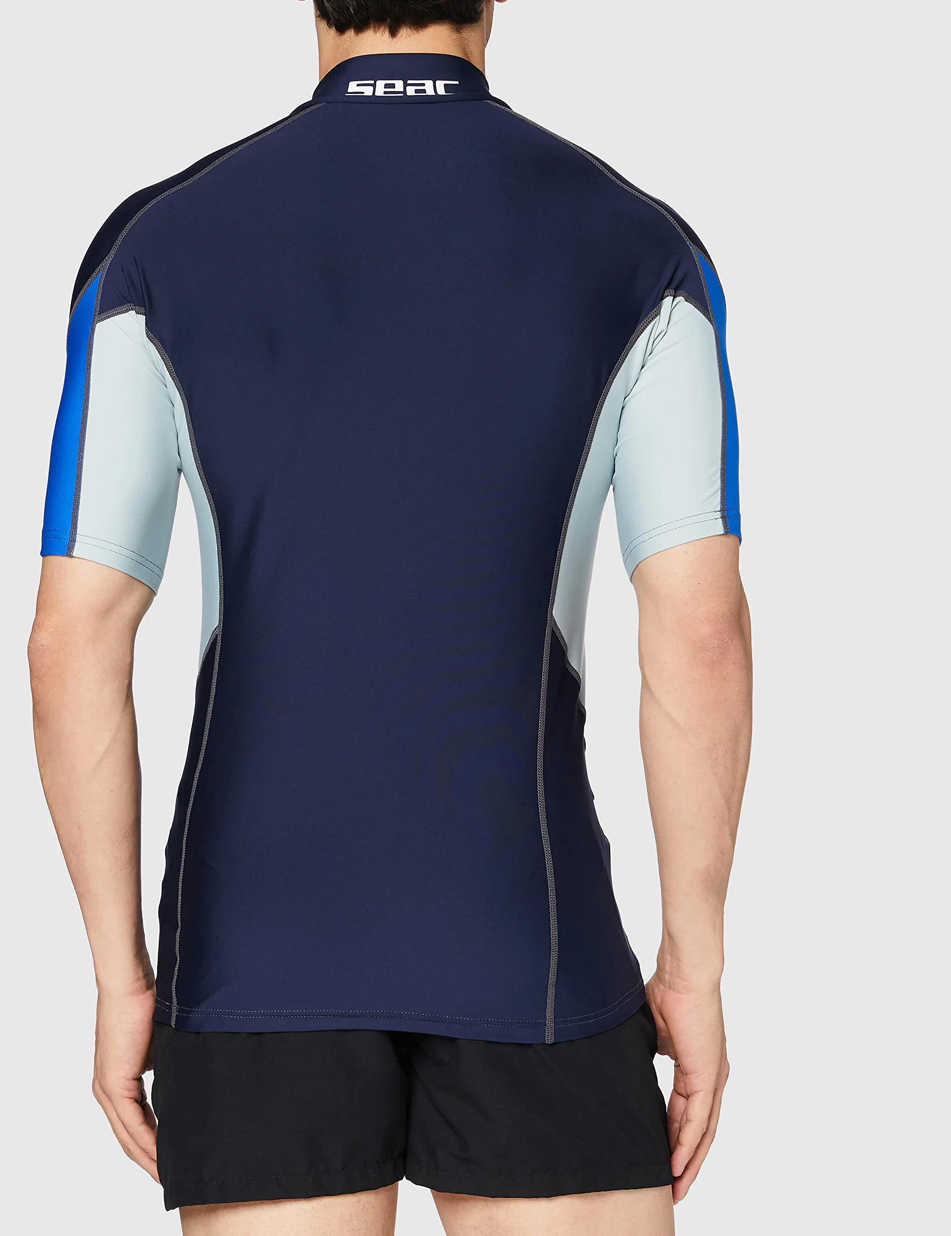Seac RAA Short Evo Man, Maglia Protettiva Rash Guard per Snorkeling e Nuoto Anti UV