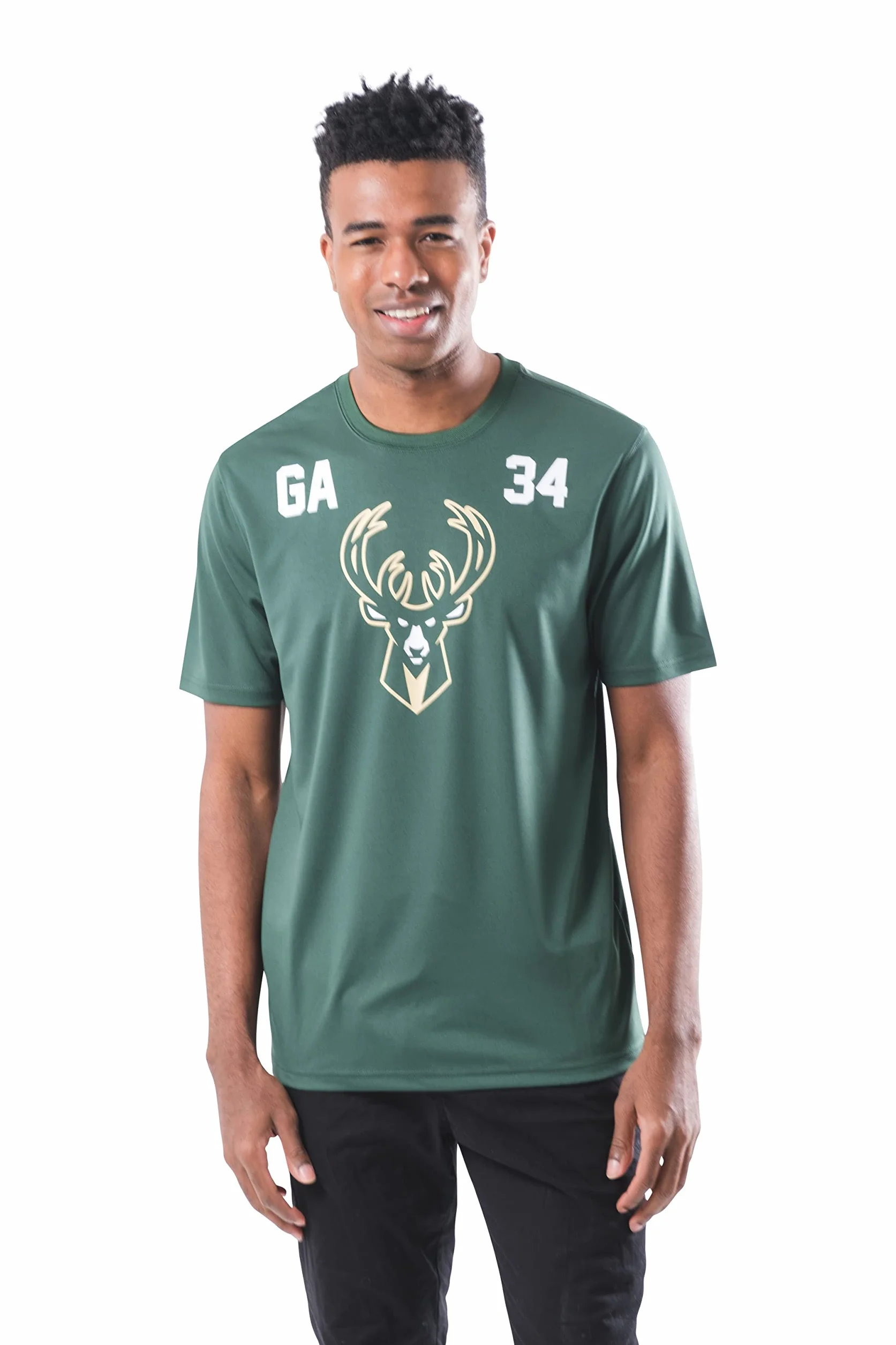 Ultra Game Men's Standard Giannis Antetokounmpo, Team Color, Medium