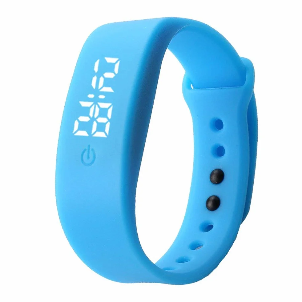 Cinturino in silicone Cinturino LED Display digitale elettronico Bracciale Orologio da polso sportivo Orologio in silicone Unisex Pratico e popolareUtile e attraente.