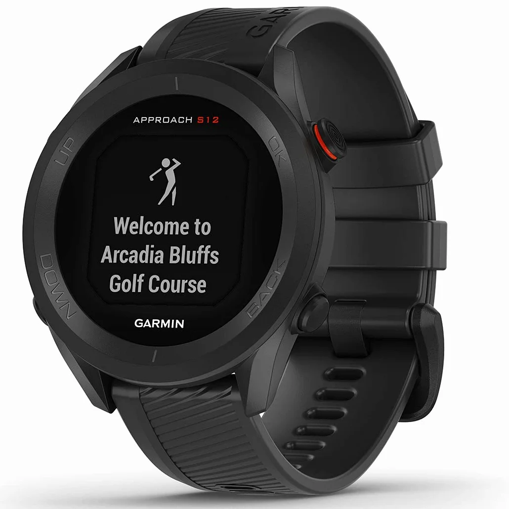 Garmin Approach S12 Orologio GPS Golf 42.000+ Campi Autonomia 10 Settimane Bianco