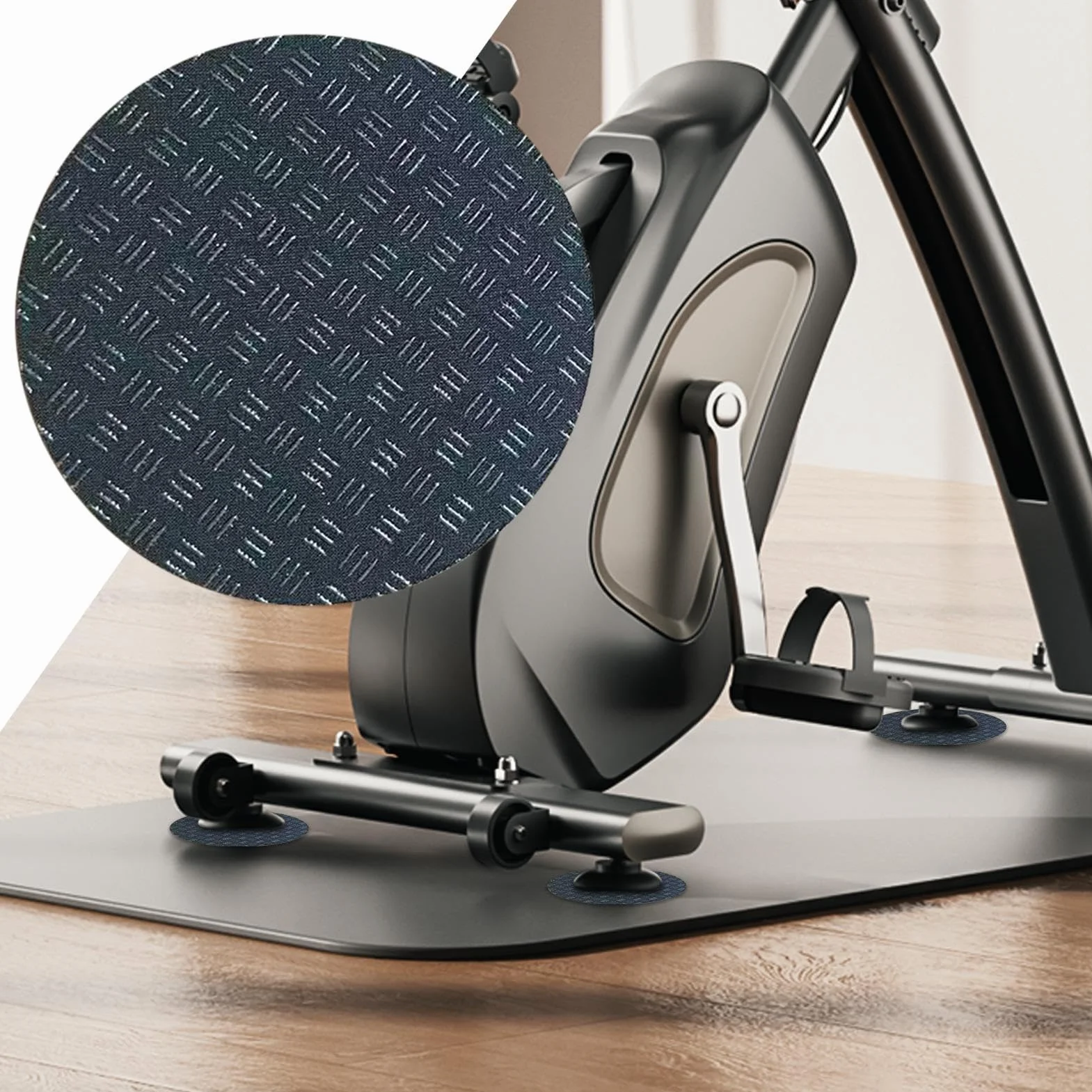 Tappetino antiscivolo tapis roulant 8 pezzi per pavimenti laminato moquette schiuma riduzione rumore