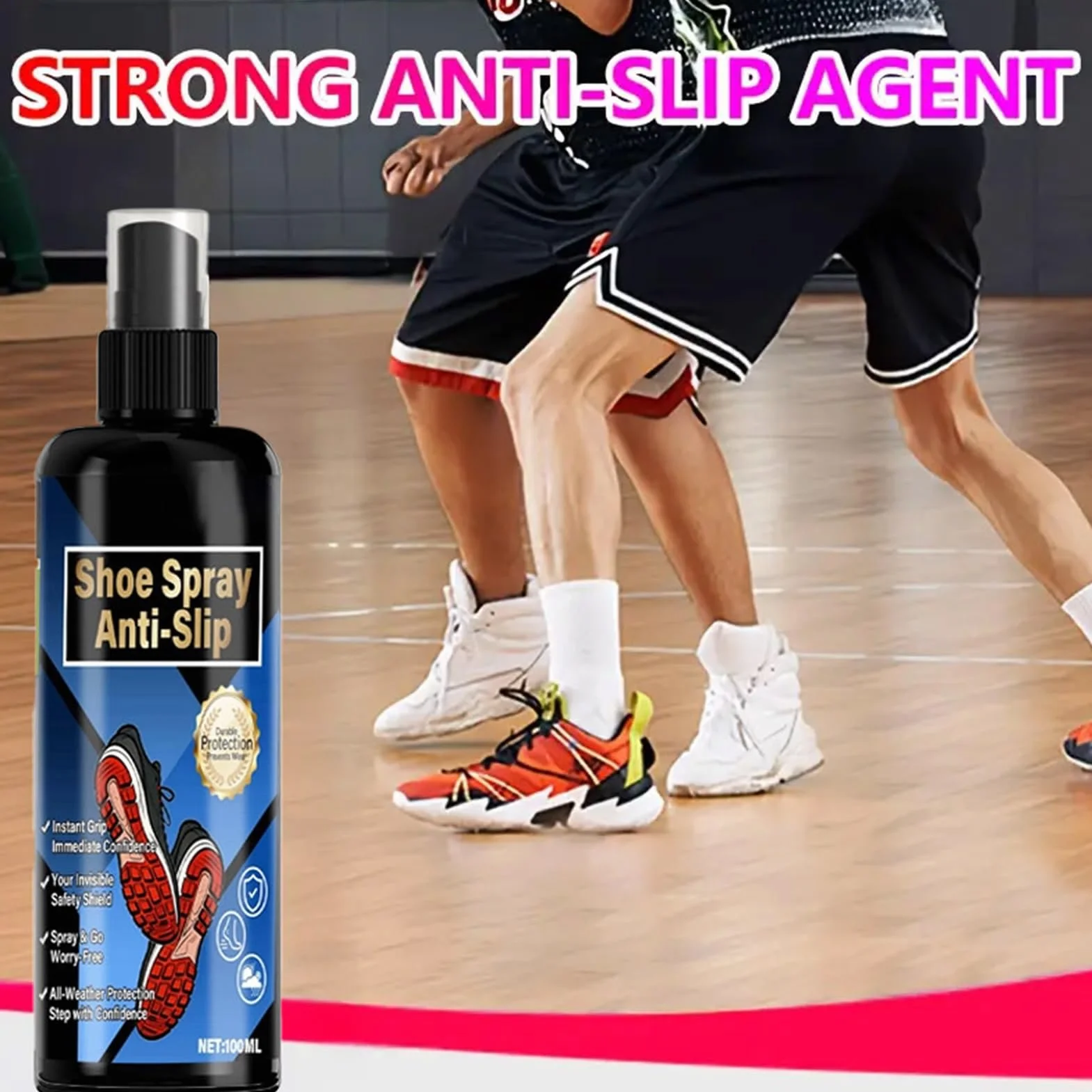 Spray Grip Scarpe 100ml Miglioratore - Spray Colla per Stivali Sneakers Sport