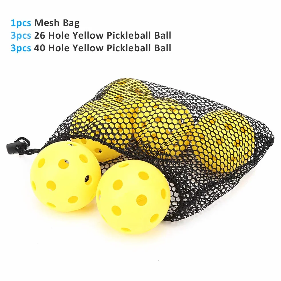 Palla da Pickleball Rimbalzo Elevato PE Leggera per Interno Esterno