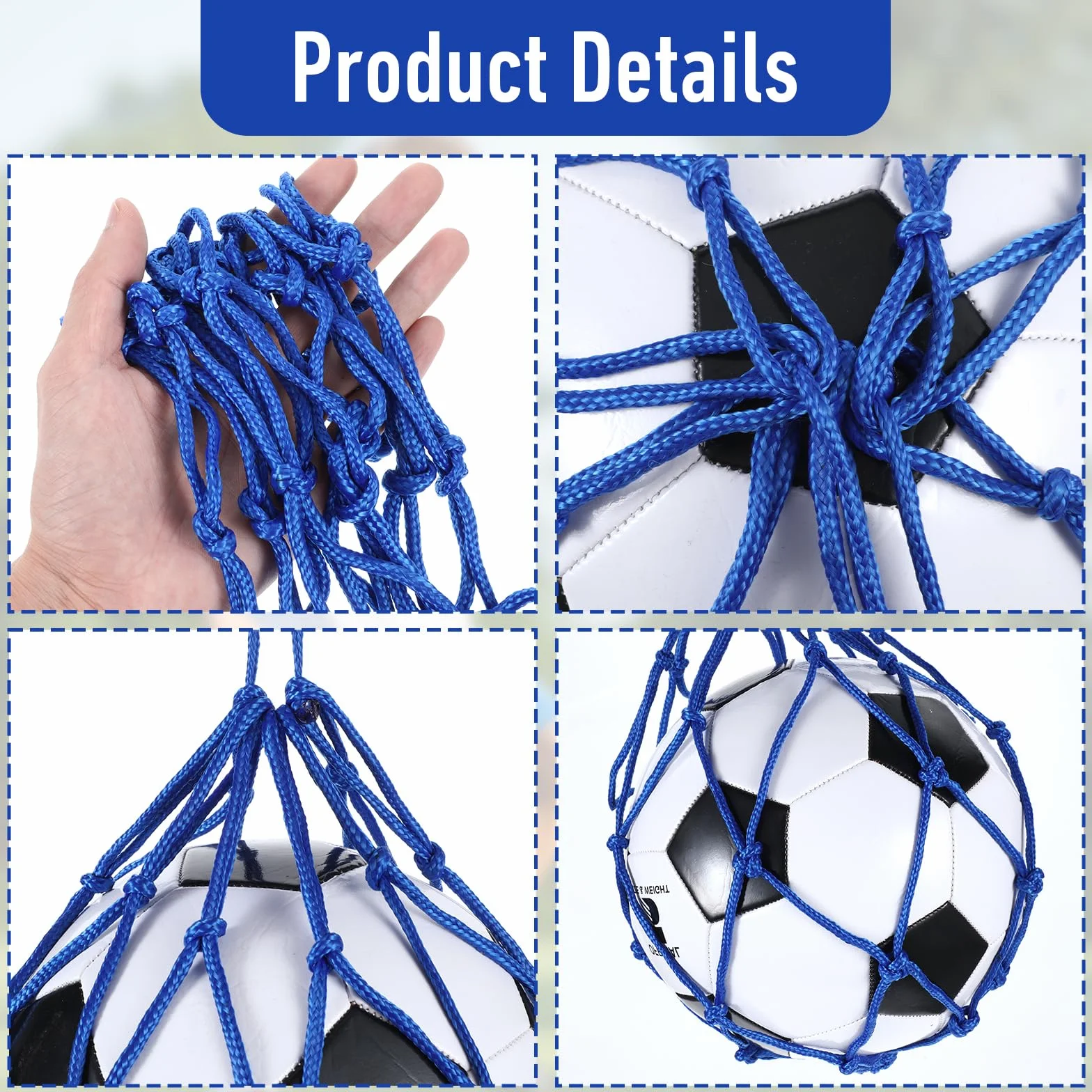 Set 2 pezzi da allenamento calcio con rete regolabile accessori esercizi misure 3 4 5