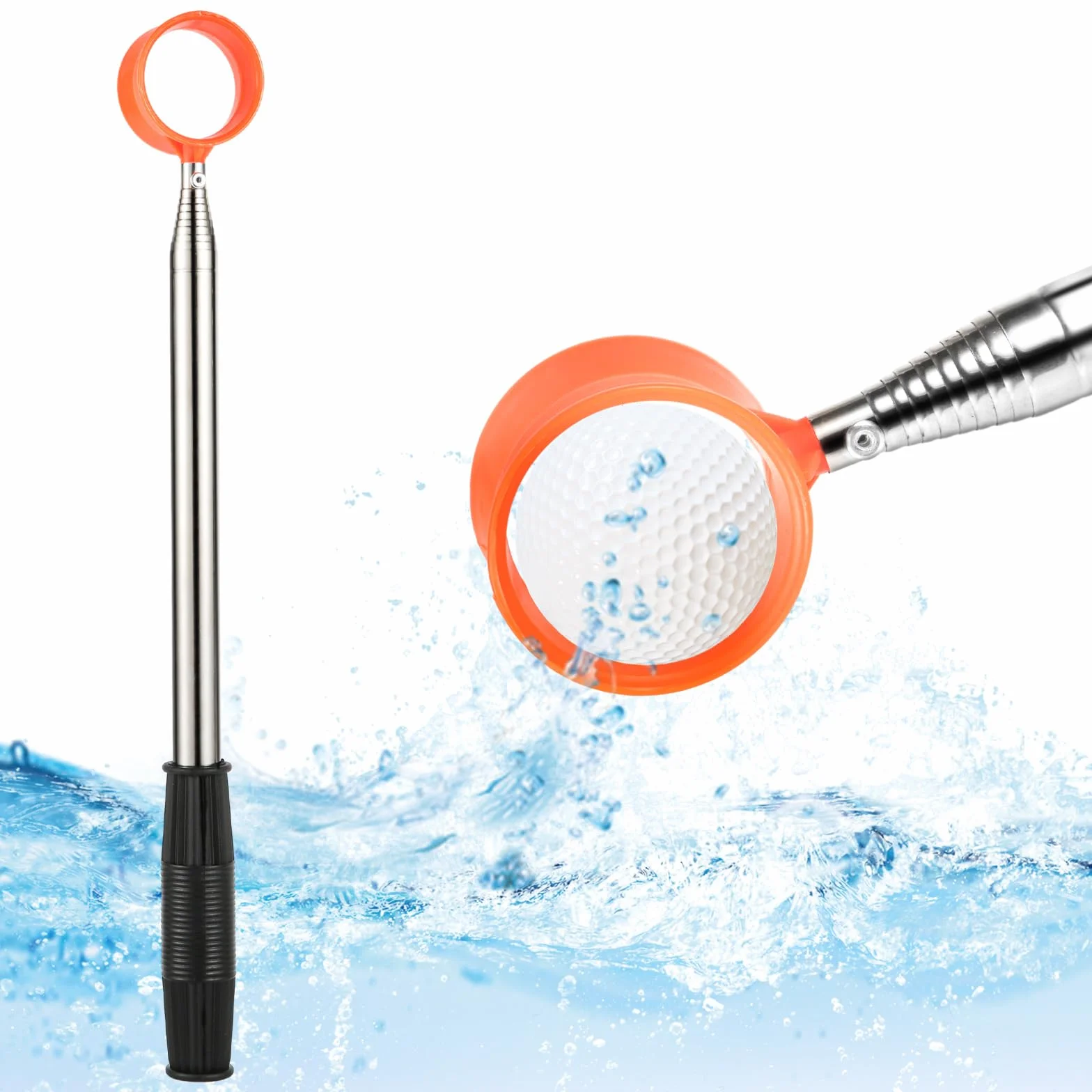 Raccoglitore per Palline da Golf Telescopico Antiscivolo 39,62-274,32 cm