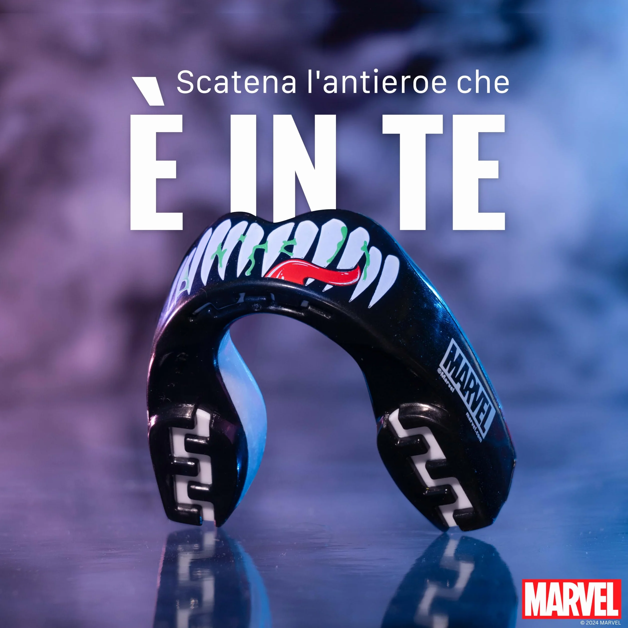 Marvel Venom Paradenti Sportivo Contatto Completo per Rugby MMA Hockey Judo Boxe