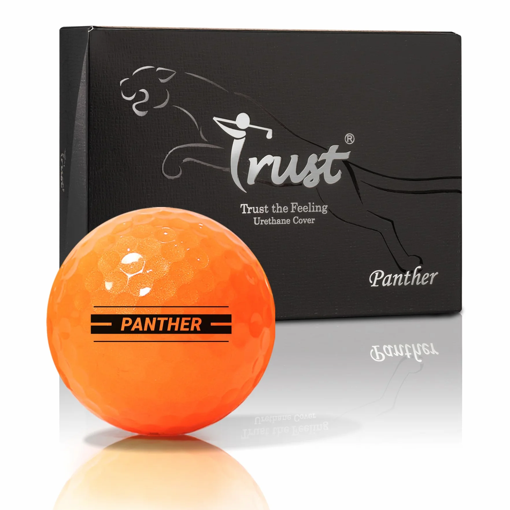 Trust Panther Pallina da Golf Rompere 100 Grande Nucleo Max Distanza Volo Precisione Sensazione Ultra Morbida Copertura Uretano