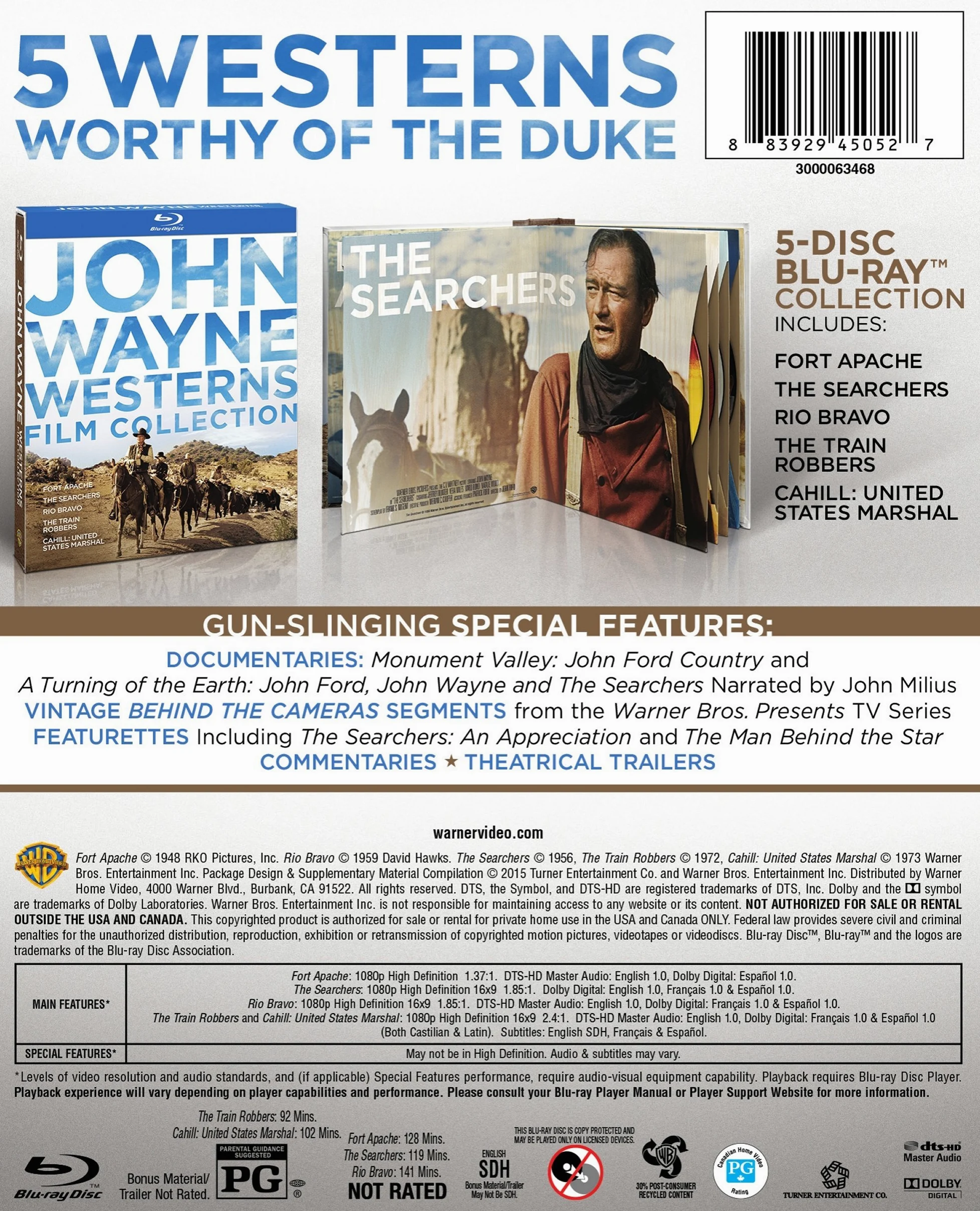 John Wayne Westerns Film Collection