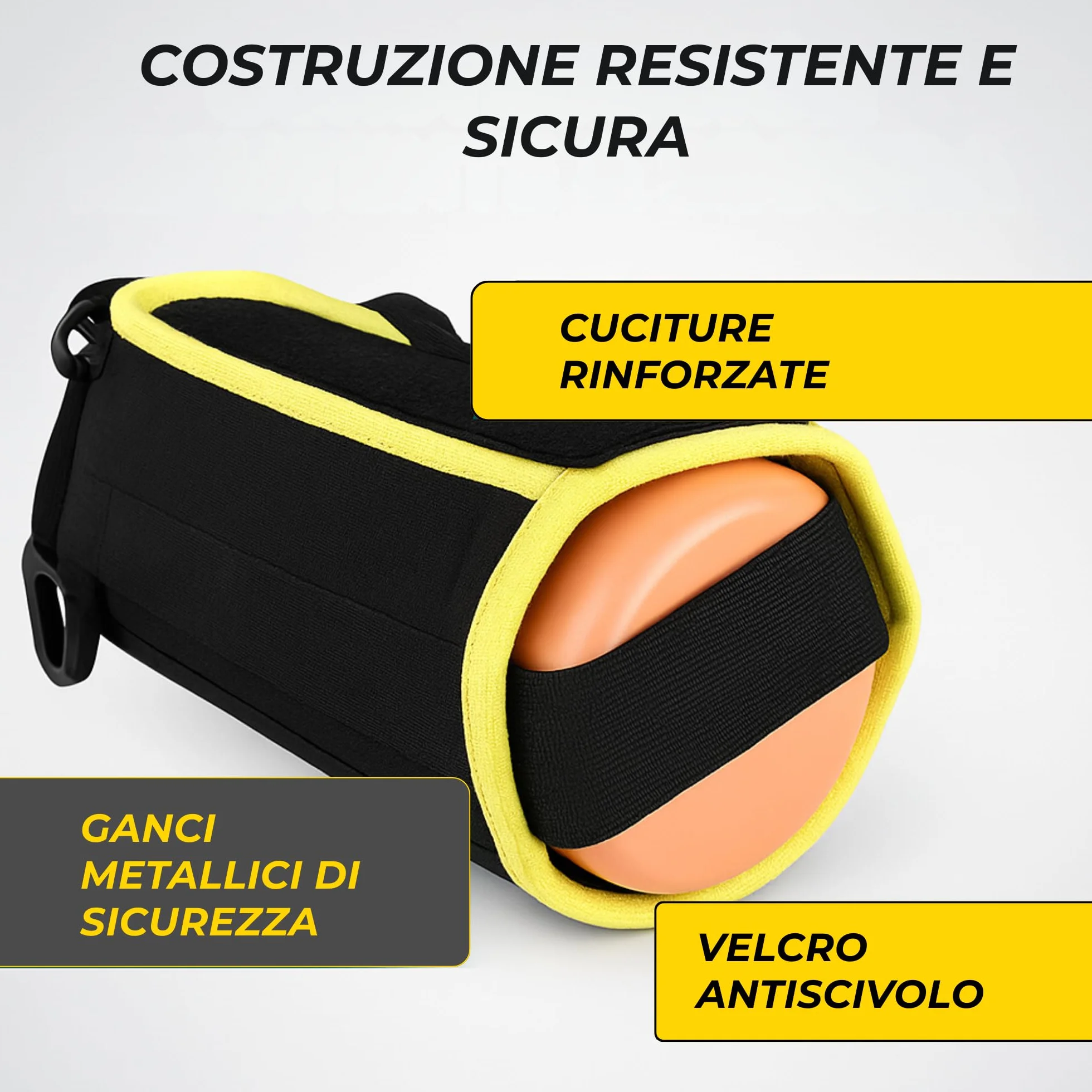 Borsa Magnetica Palestra Snapfit Magnetic Bag Custodia Termica Neoprene per Bottiglia d'Acqua con Tracolla e Porta Cellulare