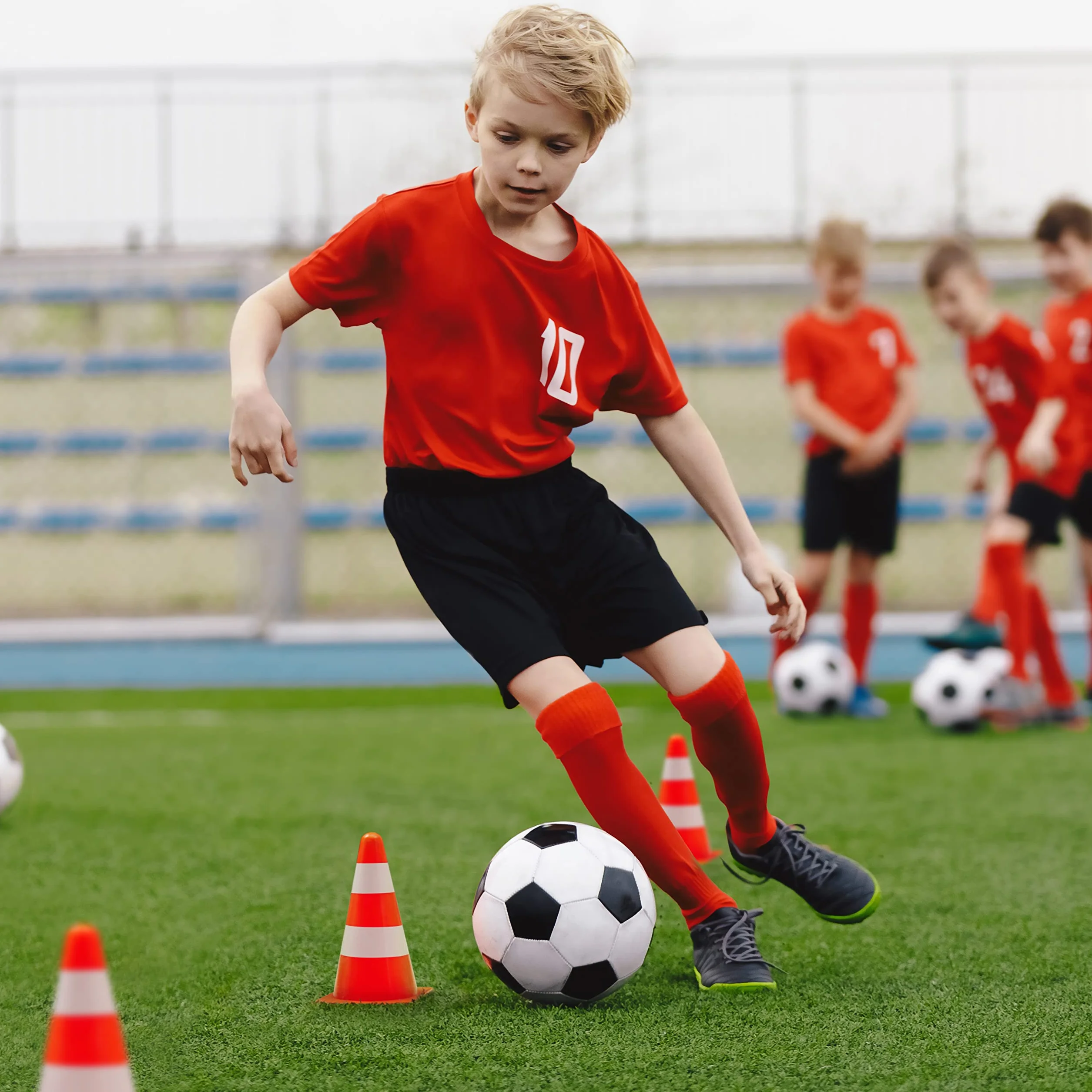 Coni da Calcio e Allenamento Arancioni e Bianchi 23cm Bramble