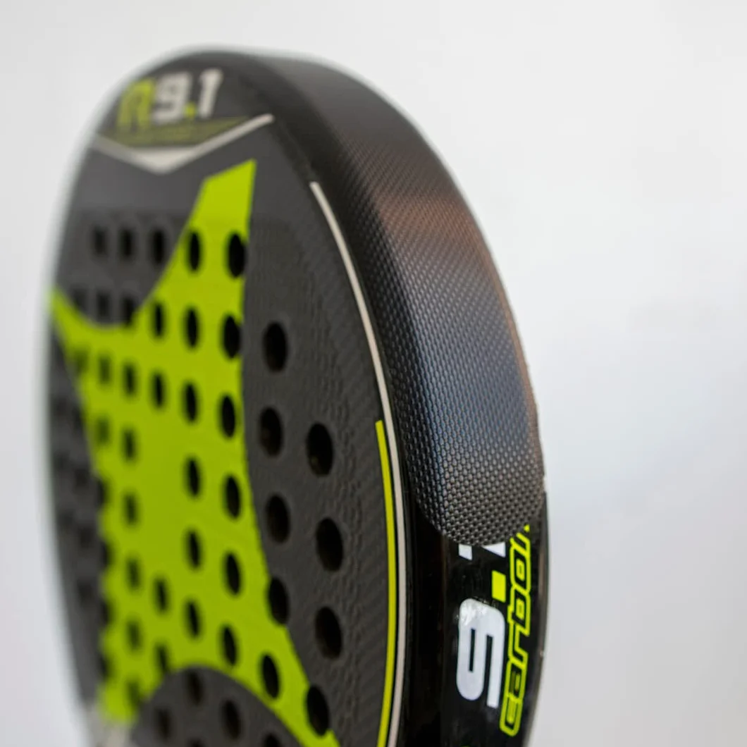 Protezione racchetta da paddle nera finitura ruvida 35 x 370 mm adesivo padel incluso