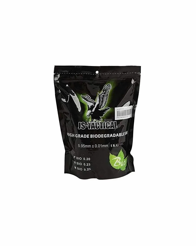 PALLINI JS TACTICAL BIODEGRADABILI 0,23G BIANCHI 4300BB