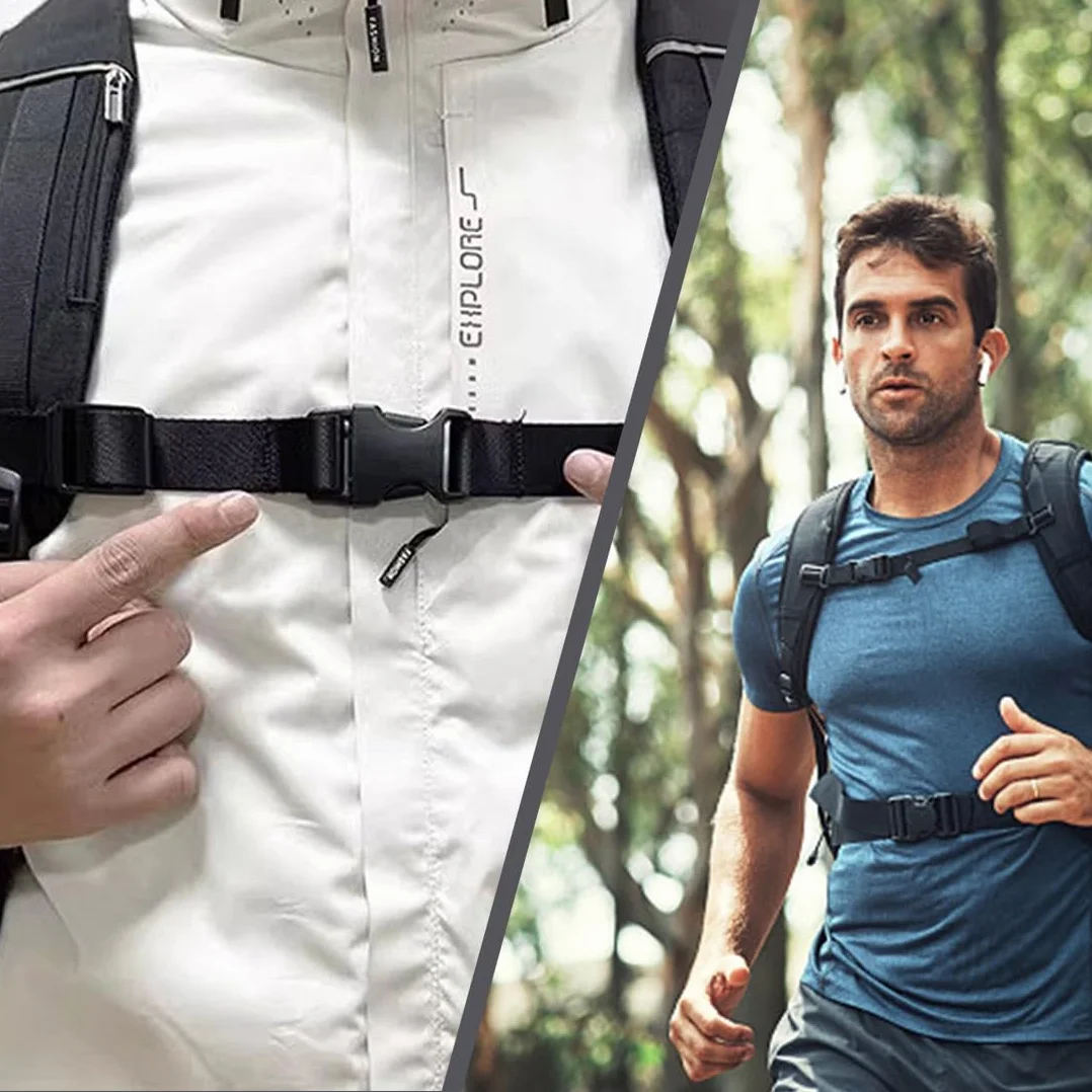 Cinghia Toracica Zaino Regolabile Antiscivolo Resistente per Adulti e Bambini Jogging Viaggi