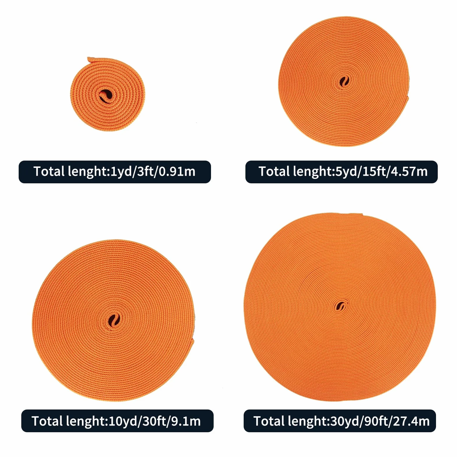 NewDoar Cinghia tubolare in nylon certificata CE UIAA 2,5 cm per arrampicata