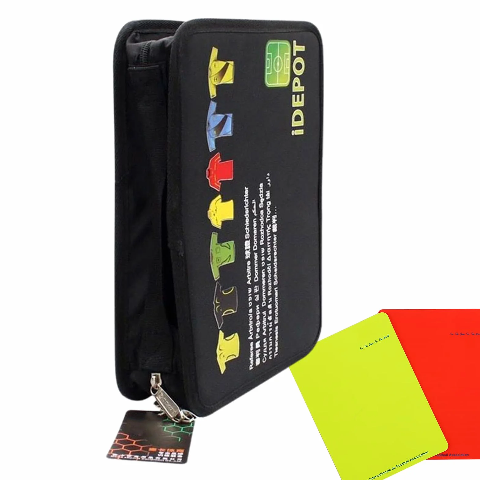 Borsa per arbitri da calcio - Organizzatore ufficiale per attrezzature da calcio, porta pipa e carte, borsa portatile