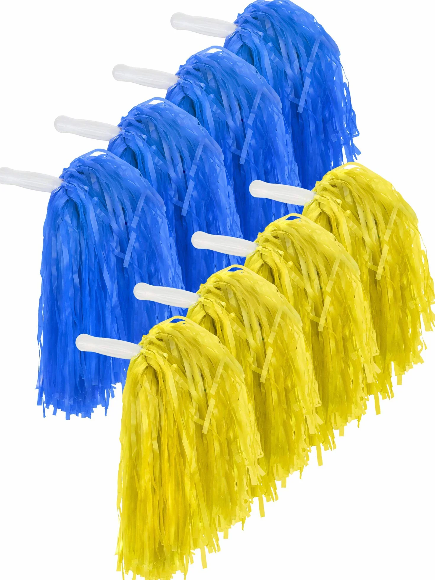 Pompon da Cheerleader in Plastica, Confezione da 12, per Sport e Danza