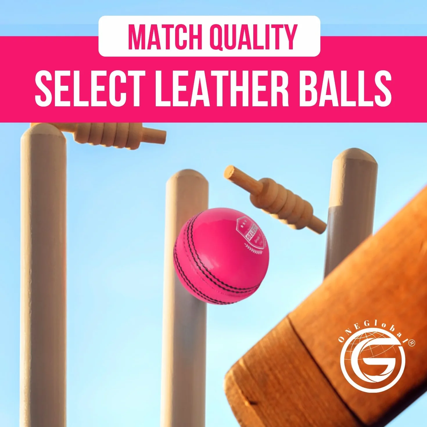 Palla da cricket in pelle 156 g 4 pezzi artigianale T20