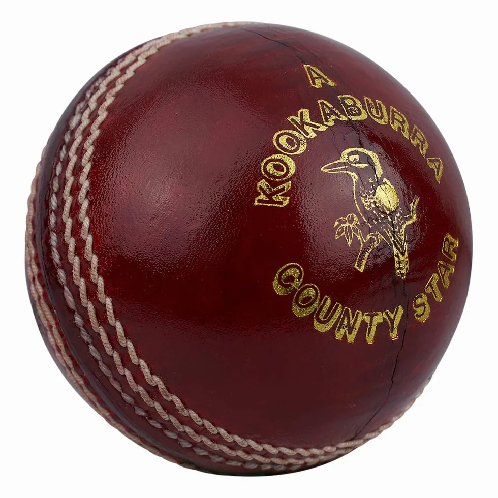 Kookaburra County Star Cricket Ball Red Mens Youths