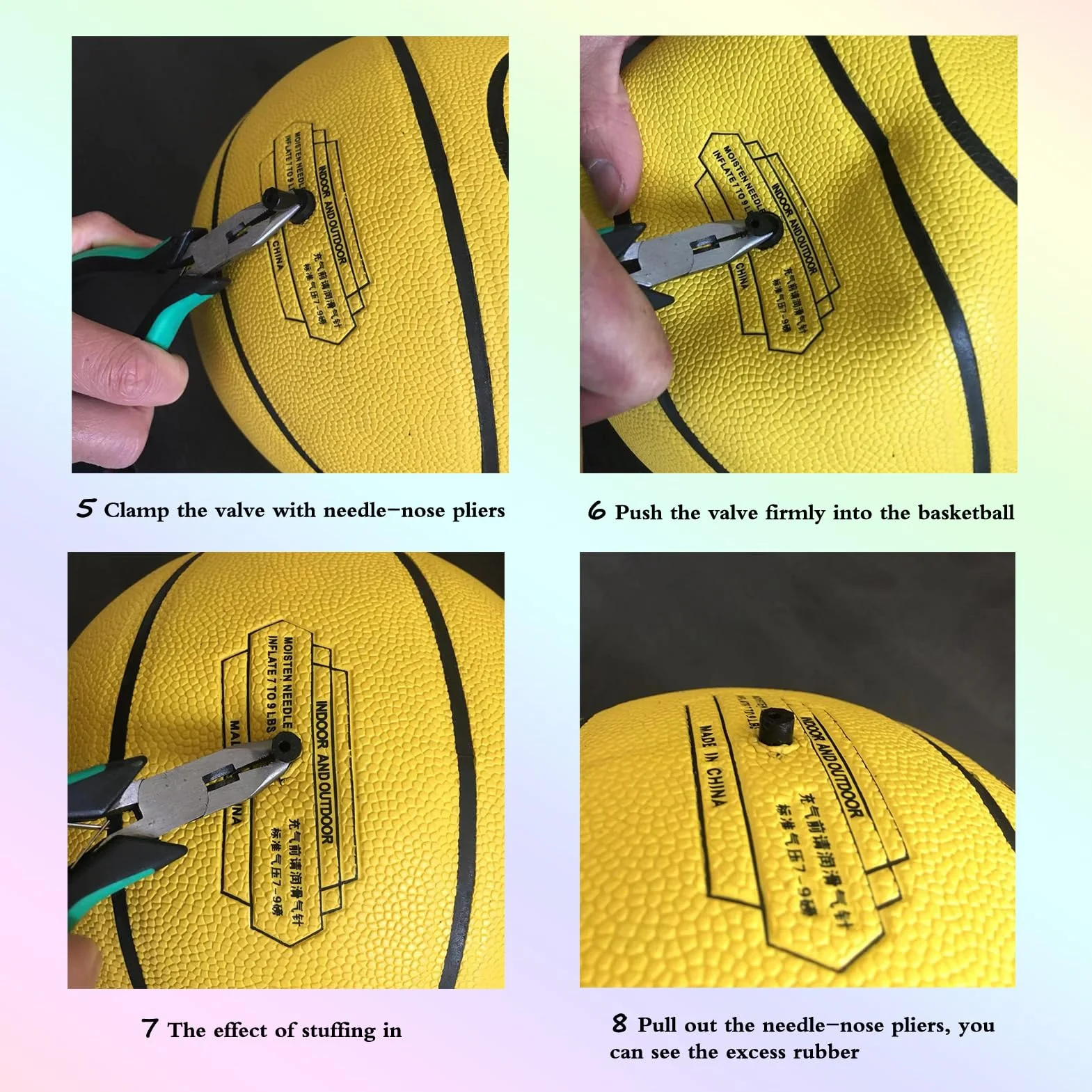 MINDCOLLISION Kit valvola di gonfiaggio Sport Ball (3 specifiche 10 valvole di Ricambio) per Basket, Calcio, pallavolo e Calcio