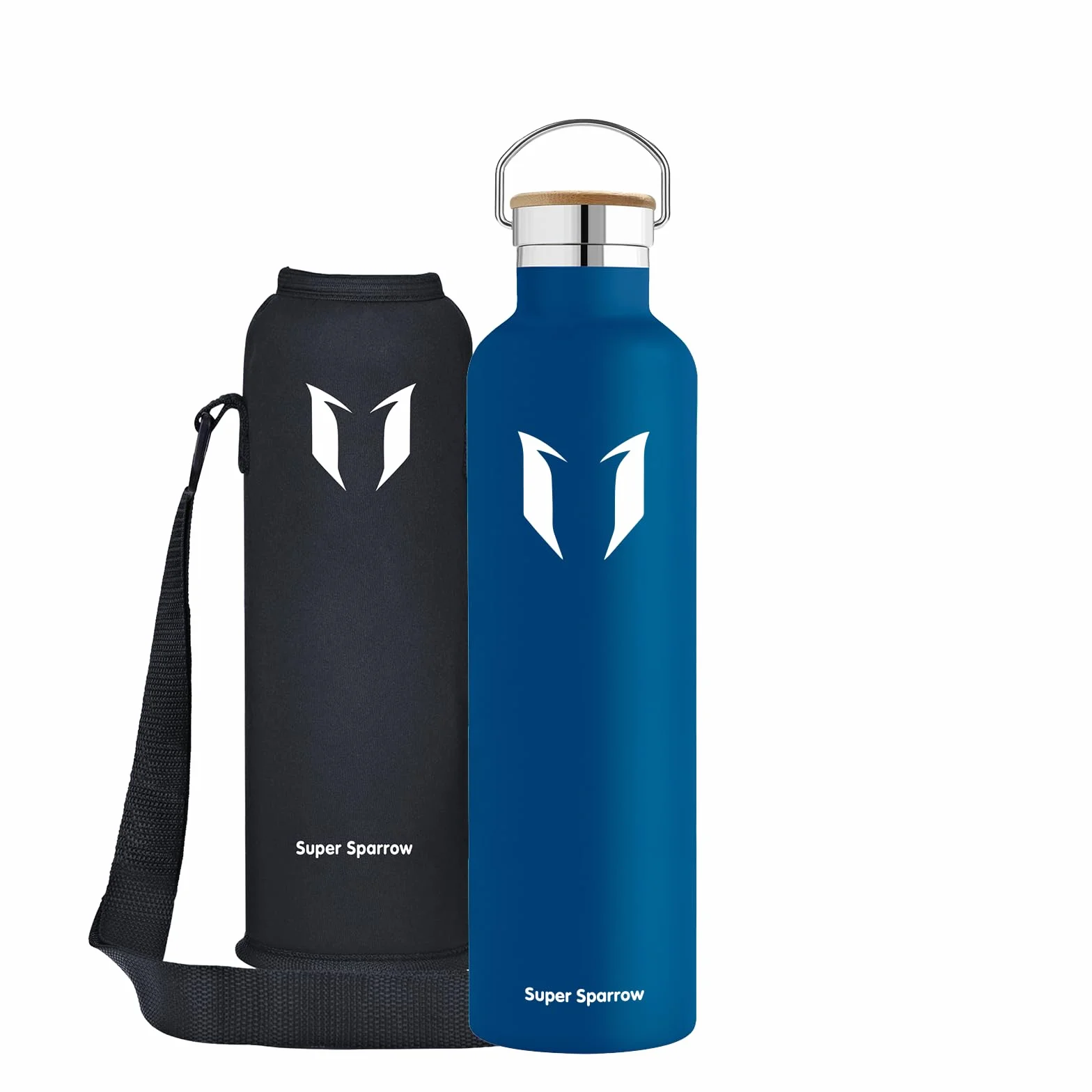 Super Sparrow Borsa per Borraccia Impacchettabile 350ml 500ml 620ml 750ml 1000ml Regolabile senza BPA