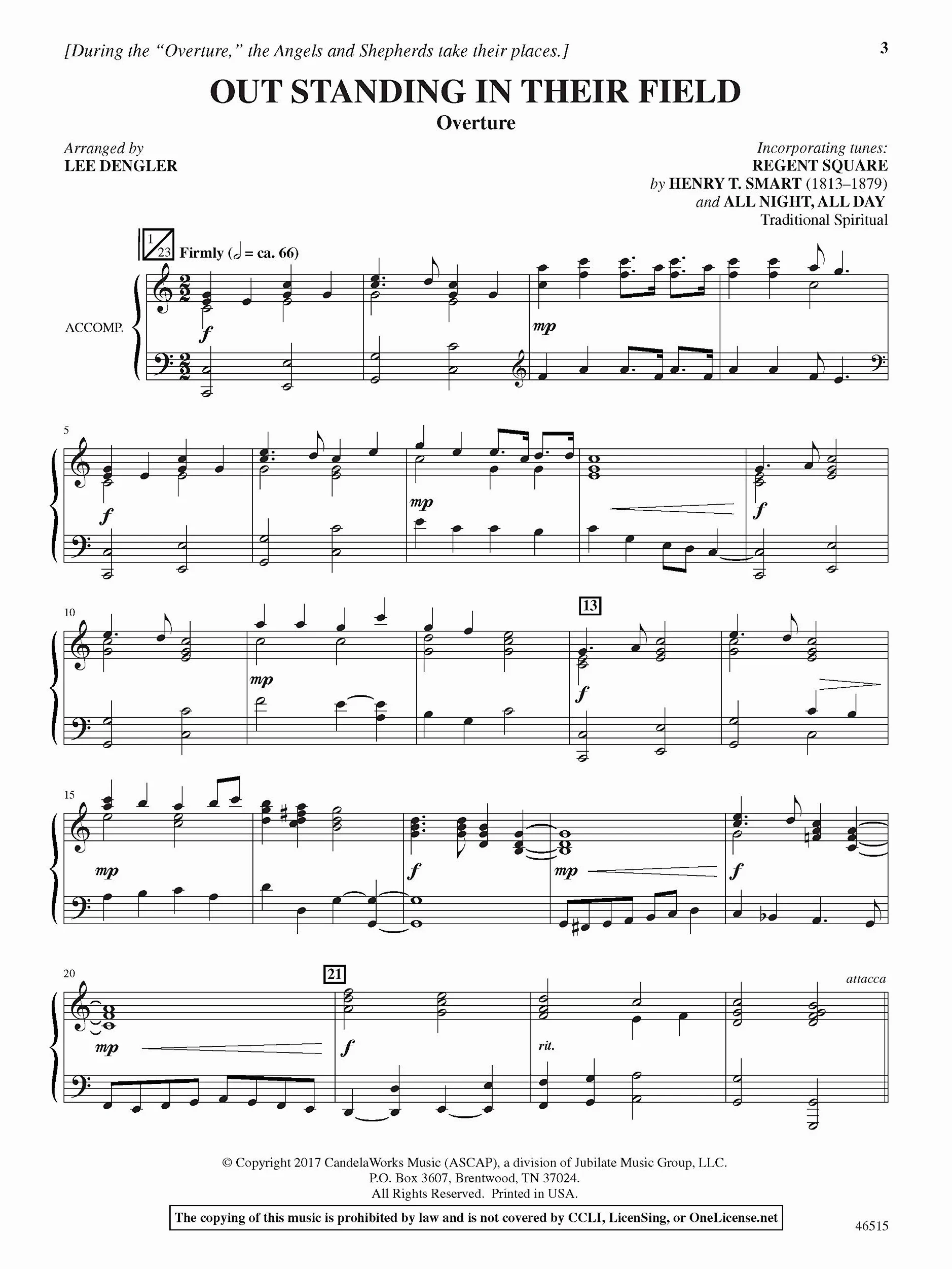 Out Standing in Their Field: A Musical to Bring Good Tidings of Great Joy Director's Kit