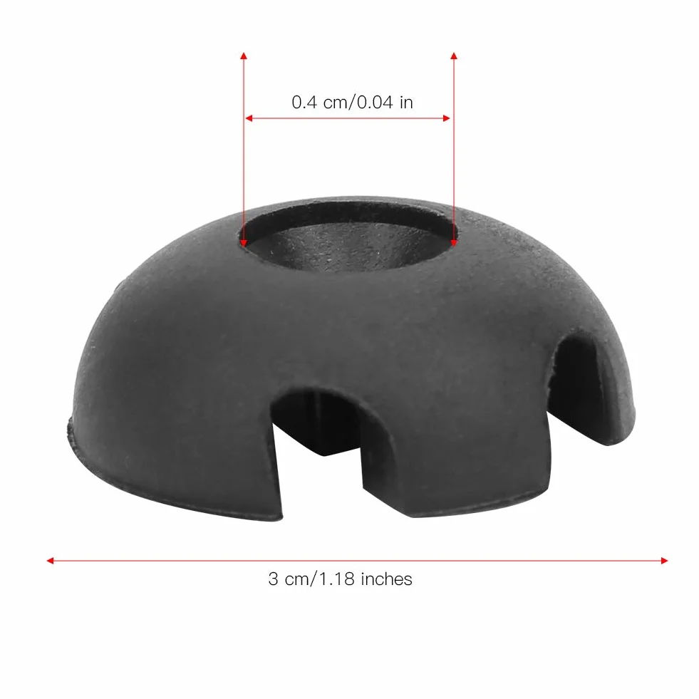 MAGT Deck Line Guide Guida Linea di Coperta 10 Pezzi Plastica 3 cm per Kayak Nero