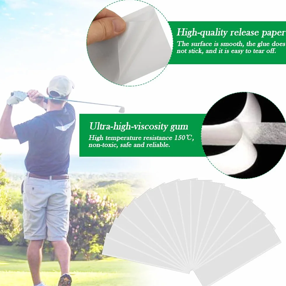 Nastro biadesivo per impugnatura da golf 15 strisce 22 x 5 cm kit riparazione