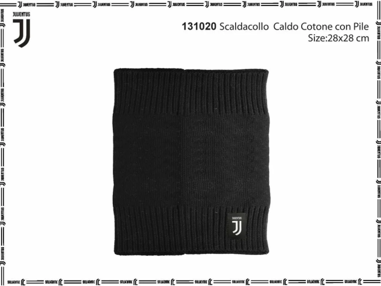Scaldacollo FC Juventus Colore Nero in Cotone Nero Unica